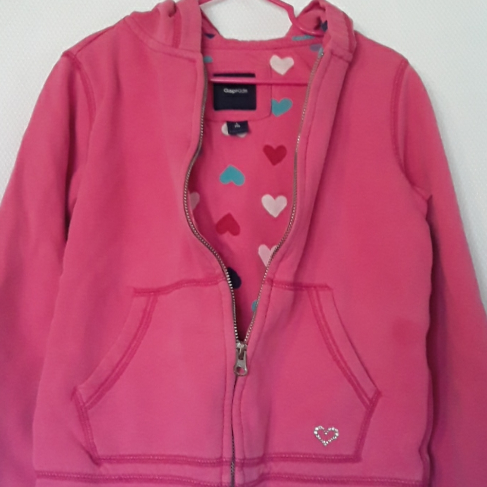 Gap Kids Girls Pink Jacket Hoodie Size 10